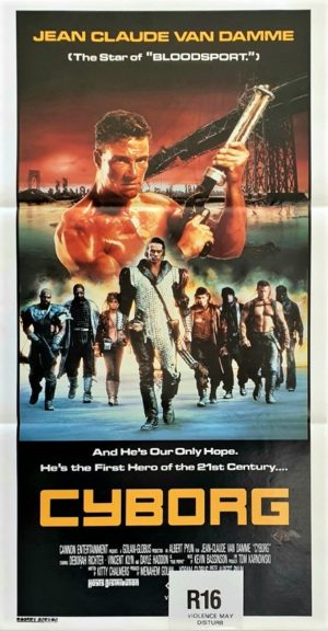 Cyborg Australian daybill poster Jean Claude Van Damme