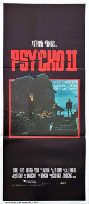 Psycho 2 Australian daybill poster