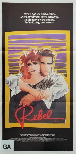 Rebel Australian daybill poster with Matt Dillon