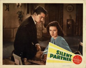 Silent Partner 1944 US Lobby Card