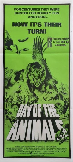 The Day Of The Animals Australian daybill poster