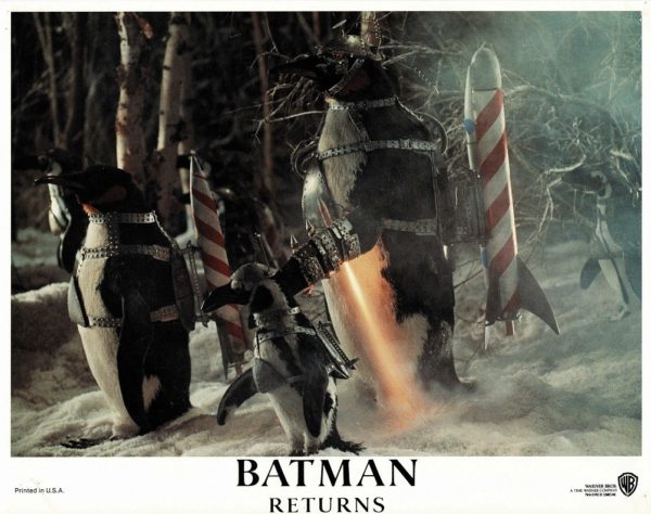 Batman Returns US Lobby Card 1992 with Michael Keaton. Danny DeVito and Michelle Pfeiffer (20)