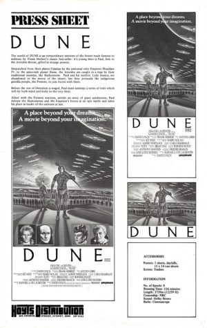 Dune Australian Press Sheet (9)