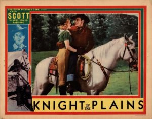 Knight Of The Plains US Lobby Card 1938 with Fred Scott Produced by Stan Laurel