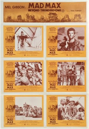 Mad Max Beyond Thunderdome Australian Lobby Card One Sheet movie poster with Mel Gibson and Tina Turner 1985 (10)