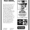Pale Rider Australian Press Sheet with Clint Eastwood