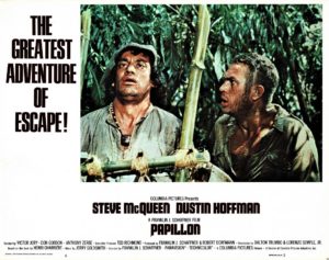 Papillon US Lobby Card with Steve McQueen and Dustin Hoffman (2)