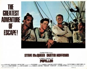 Papillon US Lobby Card with Steve McQueen and Dustin Hoffman (2)