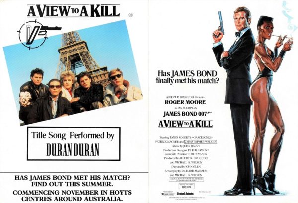A View To A Kill Flyer with Roger Moore, Grace Jones and Duran Duran (2)
