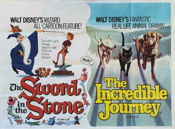 The Sword in the Stone and The Incredible Journey Walt Disney UK Quad Film Poster (19)