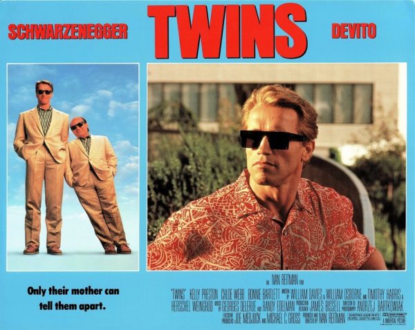 Twins US Lobby Card 1988 with Arnold Schwarzenegger, Danny DeVito (2)