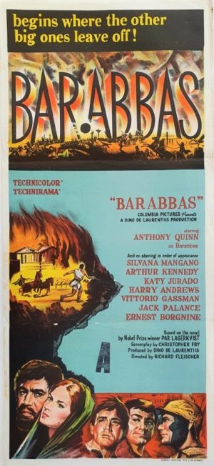 Barabbas Australian daybill movie poster (94)