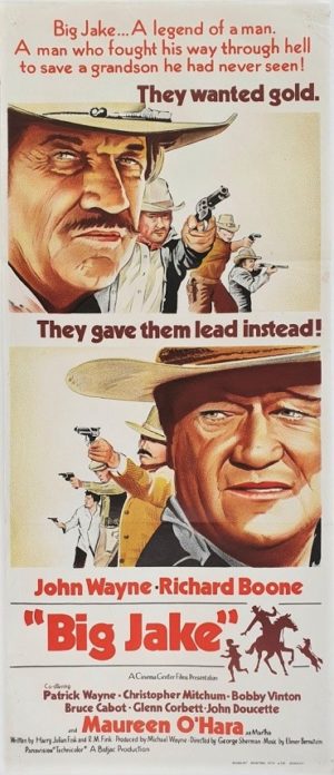 Big Jake Australian daybill movie poster with John Wayne (4)
