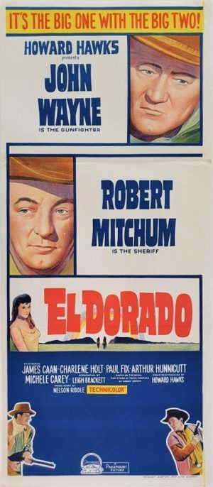 El Dorado Australian daybill movie poster with John Wayne and Robert Mitchum (8)