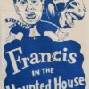 Francis in the haunted house Australian daybill movie poster duotone (46)