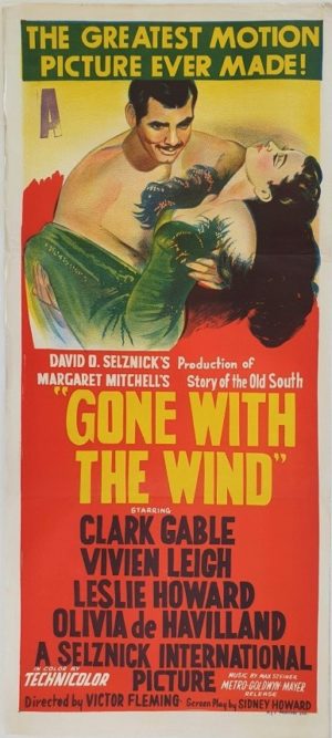 Gone With The Wind Australian daybill movie poster (9)