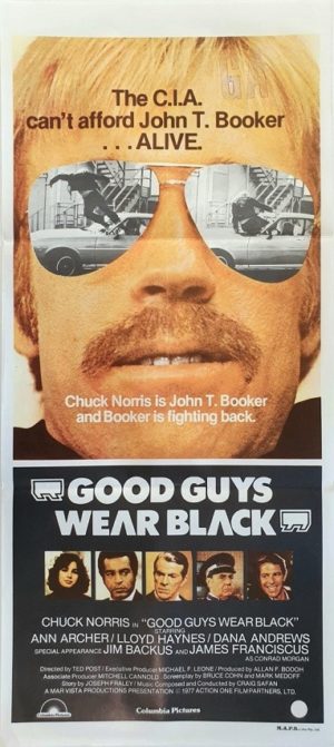 Good Guys Wear Black Australian daybill movie poster with Chuck Norris (2)