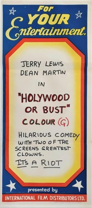 Hollywood or bust Australian daybill movie poster Dean Martin and Jerry Lewis (2)