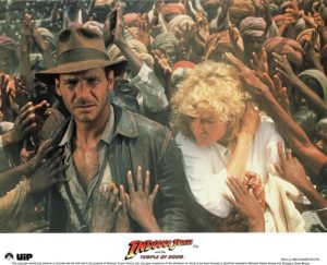 Indiana Jones and the Temple of Doom UK front of house lobby card 8 x 10