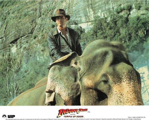 Indiana Jones and the Temple of Doom UK front of house lobby card 8 x 10