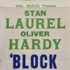 Laurel and Hardy Block Heads New Zealand stock daybill movie poster (6)