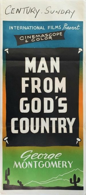 Man From Gods Country New Zealand daybill movie poster (103)