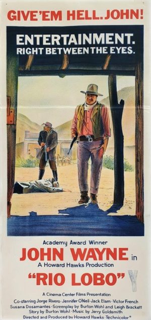 Rio Lobo Australian daybill movie poster with John Wayne (10)