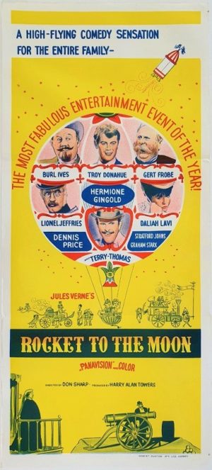 Rocket to the moon Australian daybill movie poster (8)