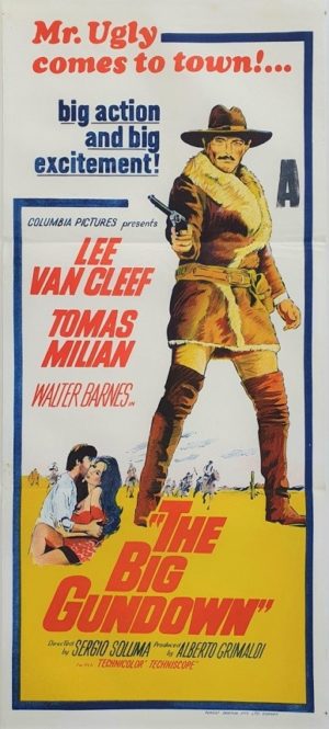 The Big Gundown Australian daybill movie poster with Lee Van Cleef (2)