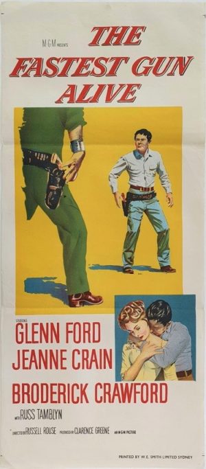 The Fastest Gun Australian daybill movie poster with Glenn Ford (2)