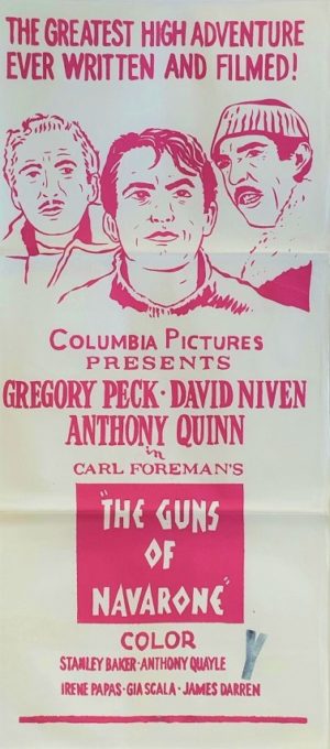 The Guns of Navarone re-release Australian daybill movie poster (80)