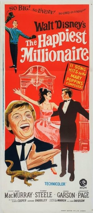 The Happiest Millionaire Australian daybill movie poster (7)