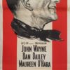 The Wings of Eagles Australian daybill movie poster with John Wayne and Maureen O'Hara (8)