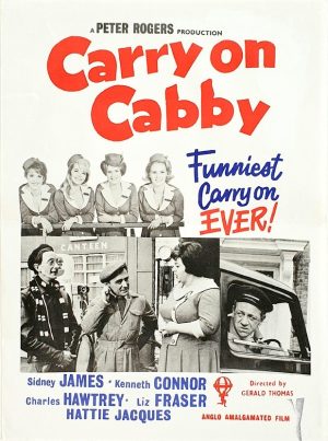 Carry On Cabby New Zealand Daybill Poster With Sid James