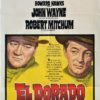 El Dorado Australian One Sheet movie poster with John Wayne and Robert Mitchum (3)