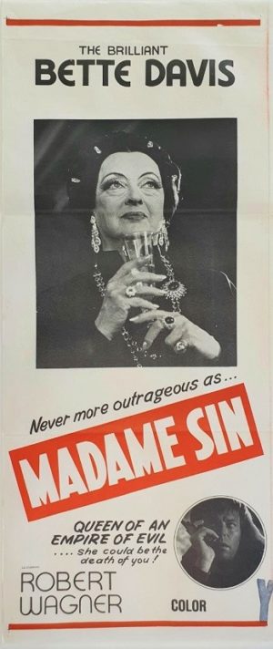 Madame Sin Australian daybill film poster with Bette Davis (2)