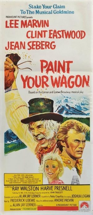 Paint your wagon Australian Daybill movie poster with Clint Eastwood and Lee Marvin (4)