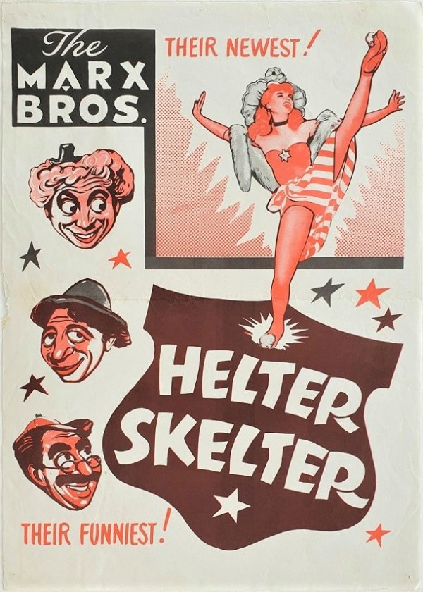 The Marx Brothers Love Happy Helter Skelter New Zealand Daybill (1)