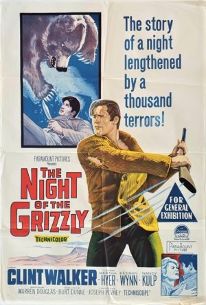 The Night of the Grizzly Australian One Sheet film poster (29)