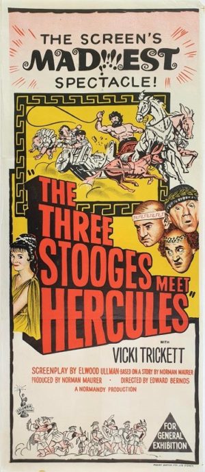 The three stooges meet Hercules Australian daybill film poster (2)