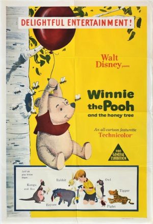 Winnie the Pooh and the Honey Tree Australian One Sheet movie Poster (1)