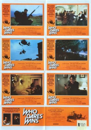 Who Dares Wins Australian Lobby Card One Sheet movie poster with Lewis Collins