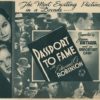 Passport to Fame and The Whole Town's Talking 1935 Herald with Edward G Robinson