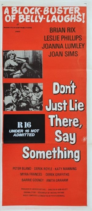 Don't Just Lie There Say Something Australian Daybill movie poster (127)