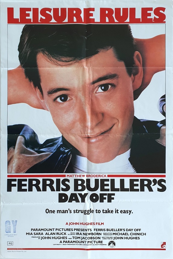 Ferris Bueller's Dayb Off Australian One Sheet movie poster (82)