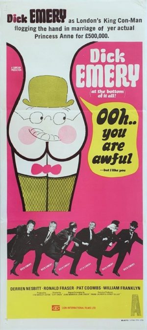 Ooh You Are Awful Australian Daybill movie poster (137)