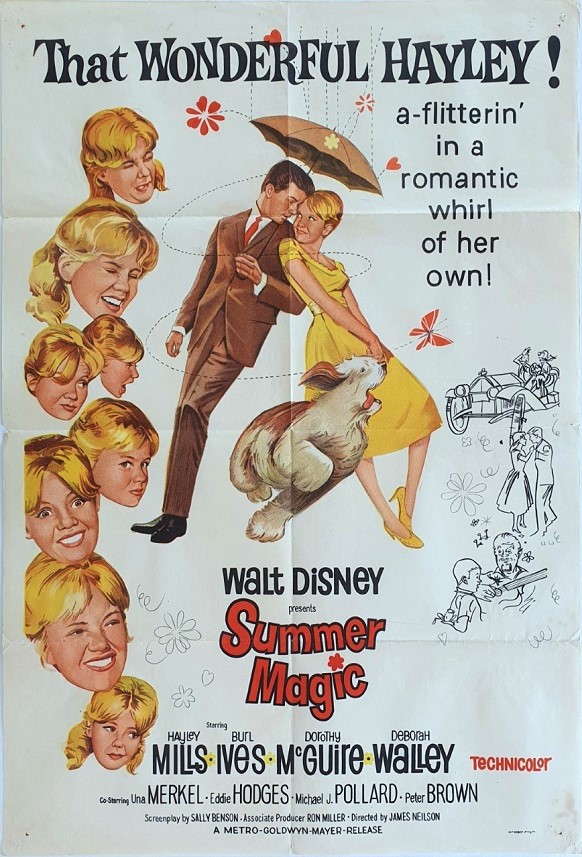 Summer Magic Walt Disney Australian One Sheet Movie Poster (11) Hayley Mills