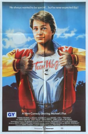 Teen Wolf Australian One Sheet movie poster with Michael J Fox (2)