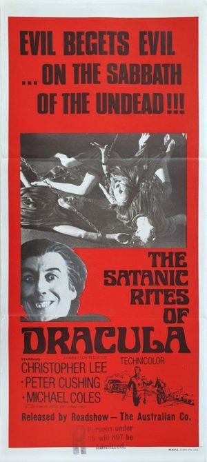 The Satanic Rites Of Dracula Australian Daybill Poster (35)