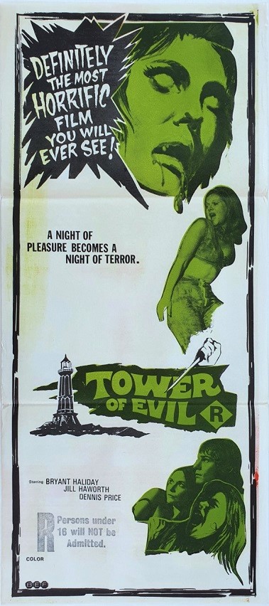 Tower Of Evil Australian Daybill Poster (34)